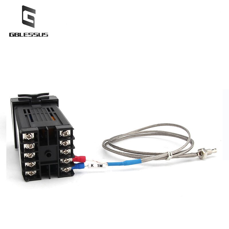 Tipo de rosca k/e 0-800 do par termoeléctrico m6 sensor de temperatura protegido 0.5/1/1.5/2/3/4/5m da resistência térmica da ponta de prova