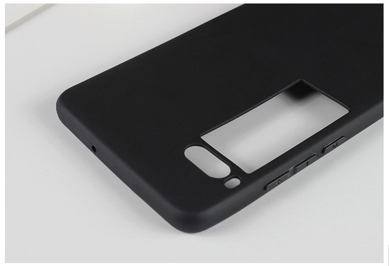 Silikon-tpu-schutzhülle für meizu Profi 7 7 matt schwarz 7 weich
