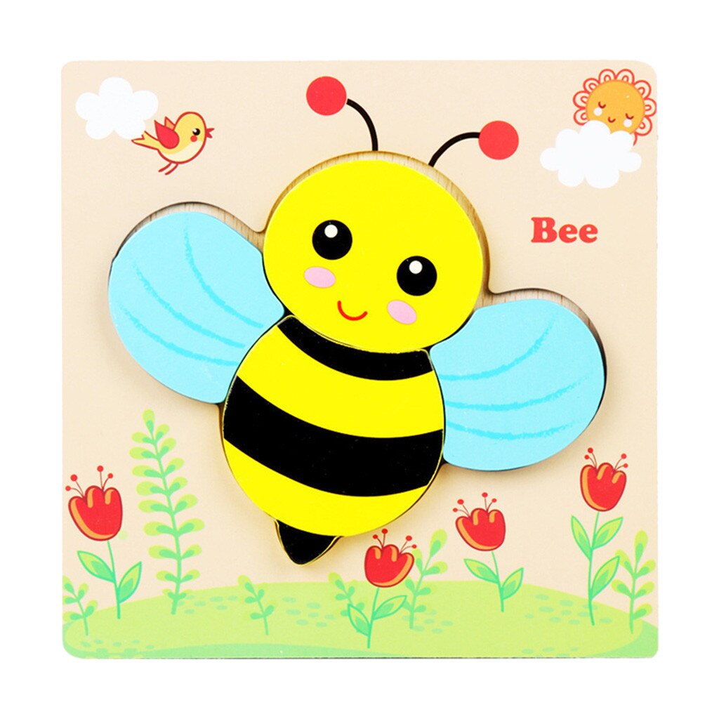 Wooden Animal Puzzles for Toddlers 1 2 3 Years Old Boys Girls Educational Toy