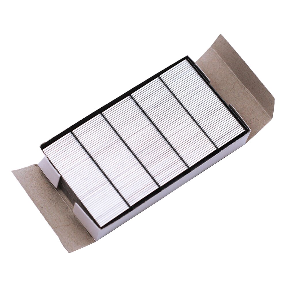 10box Staple Accessories School Office Universal Door Shaped Binding Supplies Nail Stitching For Stapler 24/6 Stainless Steel