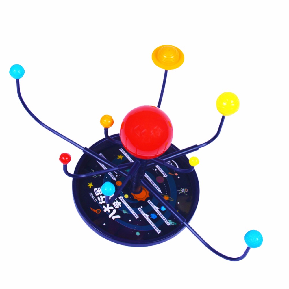 1 Pc/Box Fasinating Interesting Manual DIY 8-Planet Solar-System Model Planetarium for Children Physics & Mathematics Education