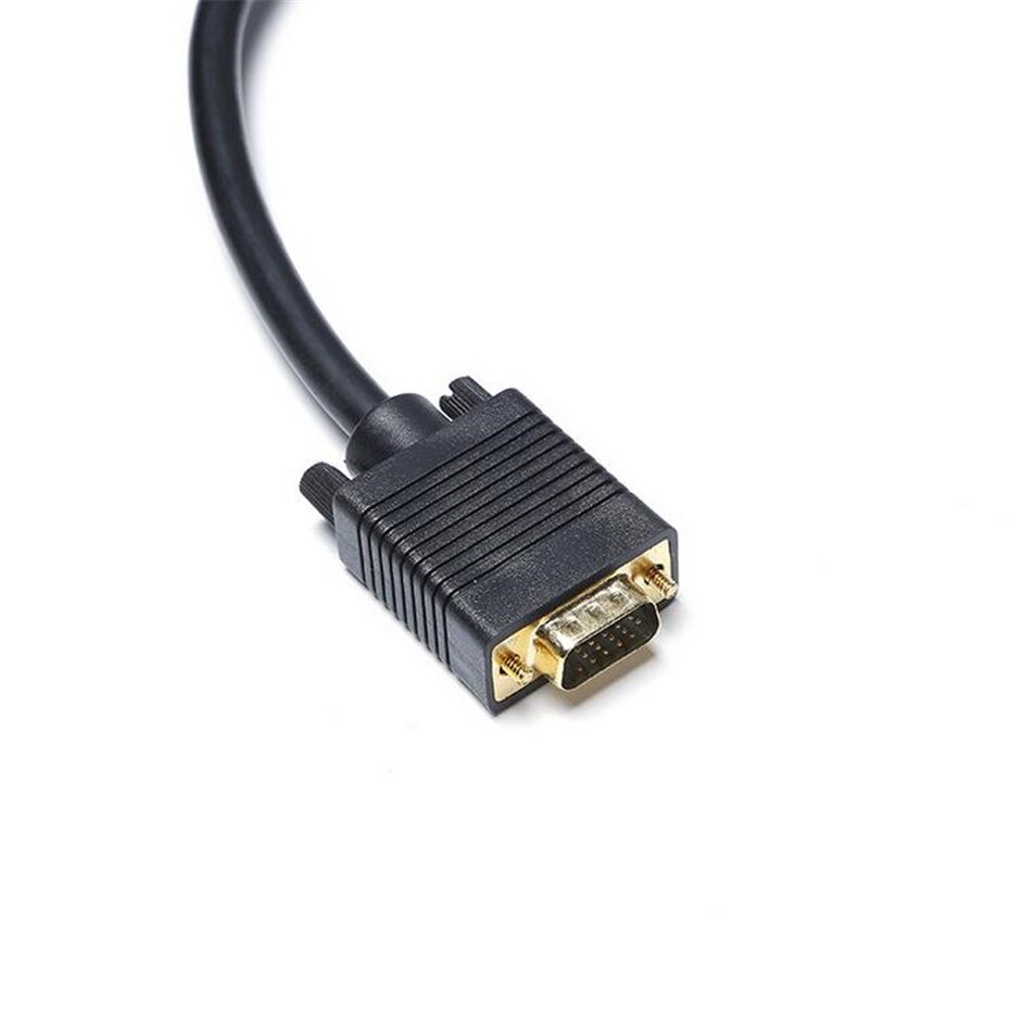 DVI Male to VGA Male DVI-I Cable 24 + 5 VGA Turn Cable Connector Cable to DVI-I to VGA Video for HDTV DVD Notebook