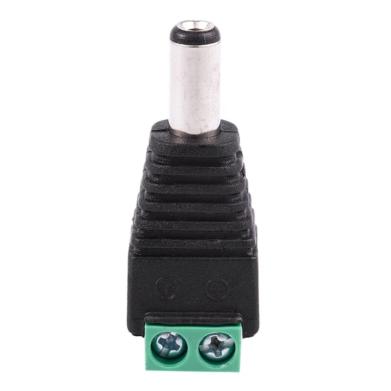2.1 x 5.5mm DC Power Male Plug Jack Adapter Connector for CCTV Camera: Default Title