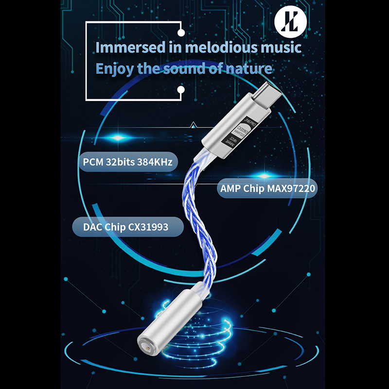 JCALLY JM6 Pro Type-C to 3.5mm CX31993 digital audio portable decoding amp Hifi DAC mobile headset USB JM11