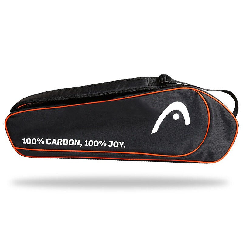 Original enkelt skulder hoved ketsjertaske stor kapacitet til 1-3 badminton & squash ketsjre mandlige sports taske: Orange ramme