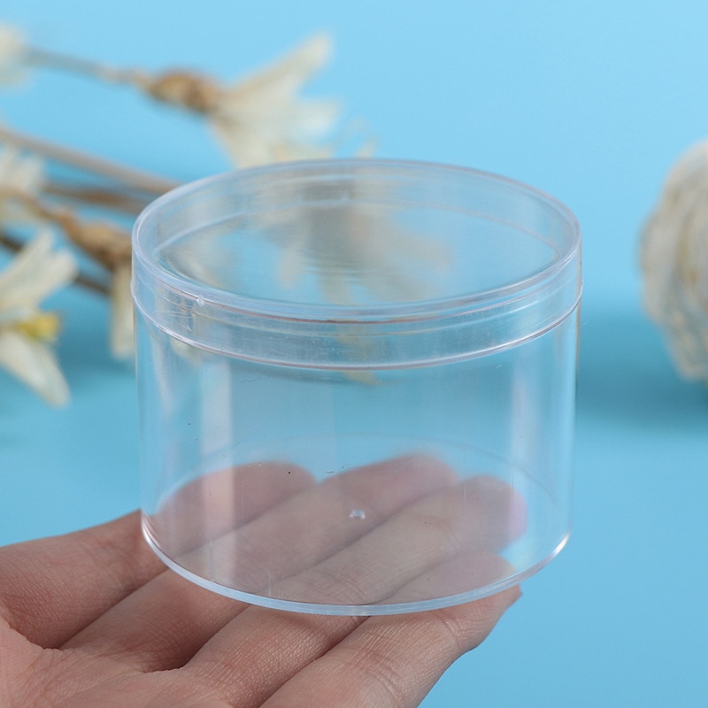 100 ML Translucent Plastic Container Box For Slime Mud Clay DIY Accessory Slime Box Storage Box Bottle With Lid Slime Tool