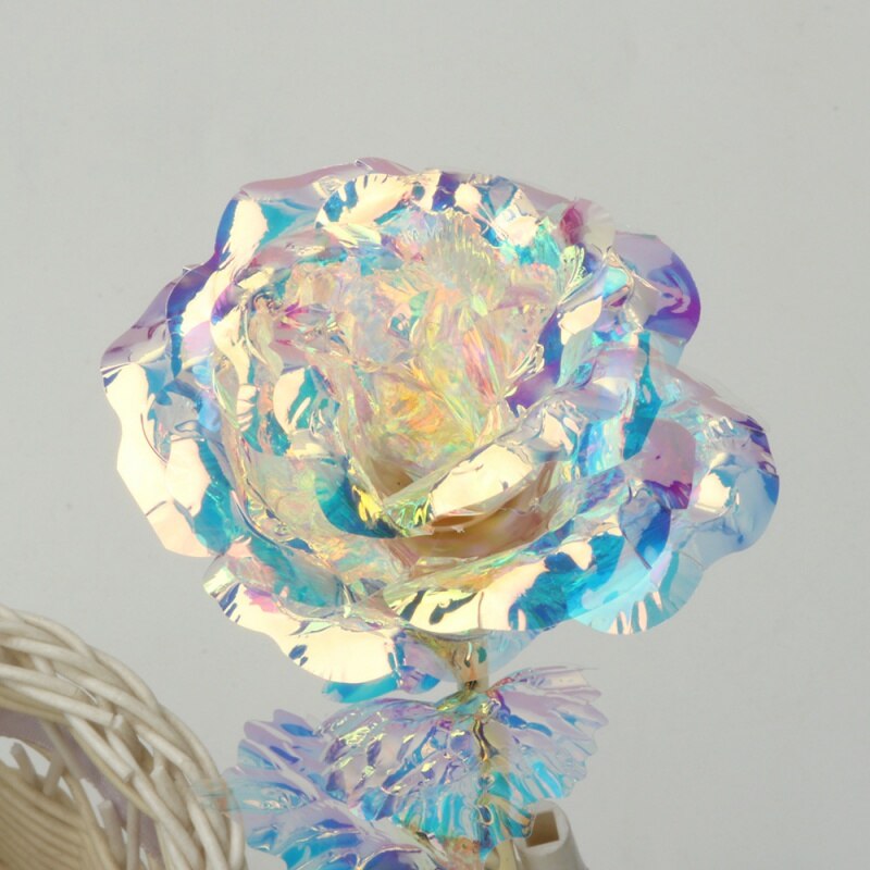 Jack Kunstmatige Rose 24K Gold Foil Rose Bloemen Kunstmatige Bloem Lantaarn Geschenkdoos Prachtige Valentine \ 'S Dag mode