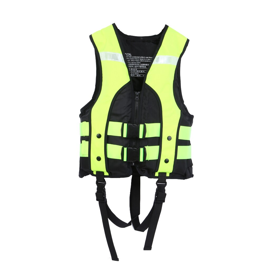 Chaleco salvavidas para niños, Rafting al aire libre, deportes acuáticos, chaquetas de natación, chaleco salvavidas para pesca: Green