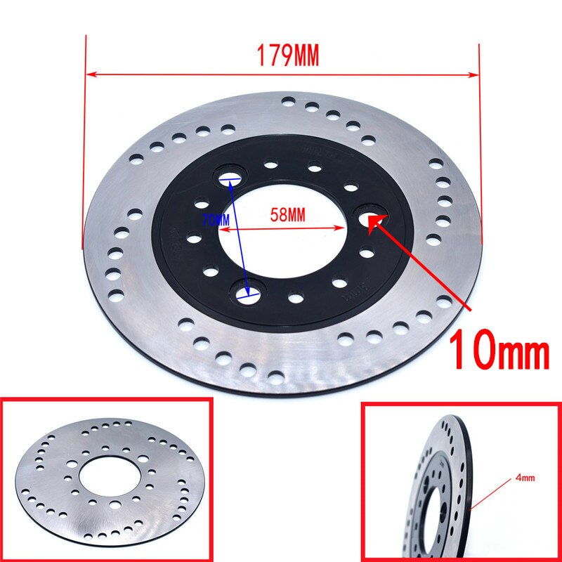 Voor Achter Remschijf Rotor 108 130 158 170 180 190Mm Voor 125cc 150cc 200cc 250cc Quad Pit Dirt bike Atv Utv: H