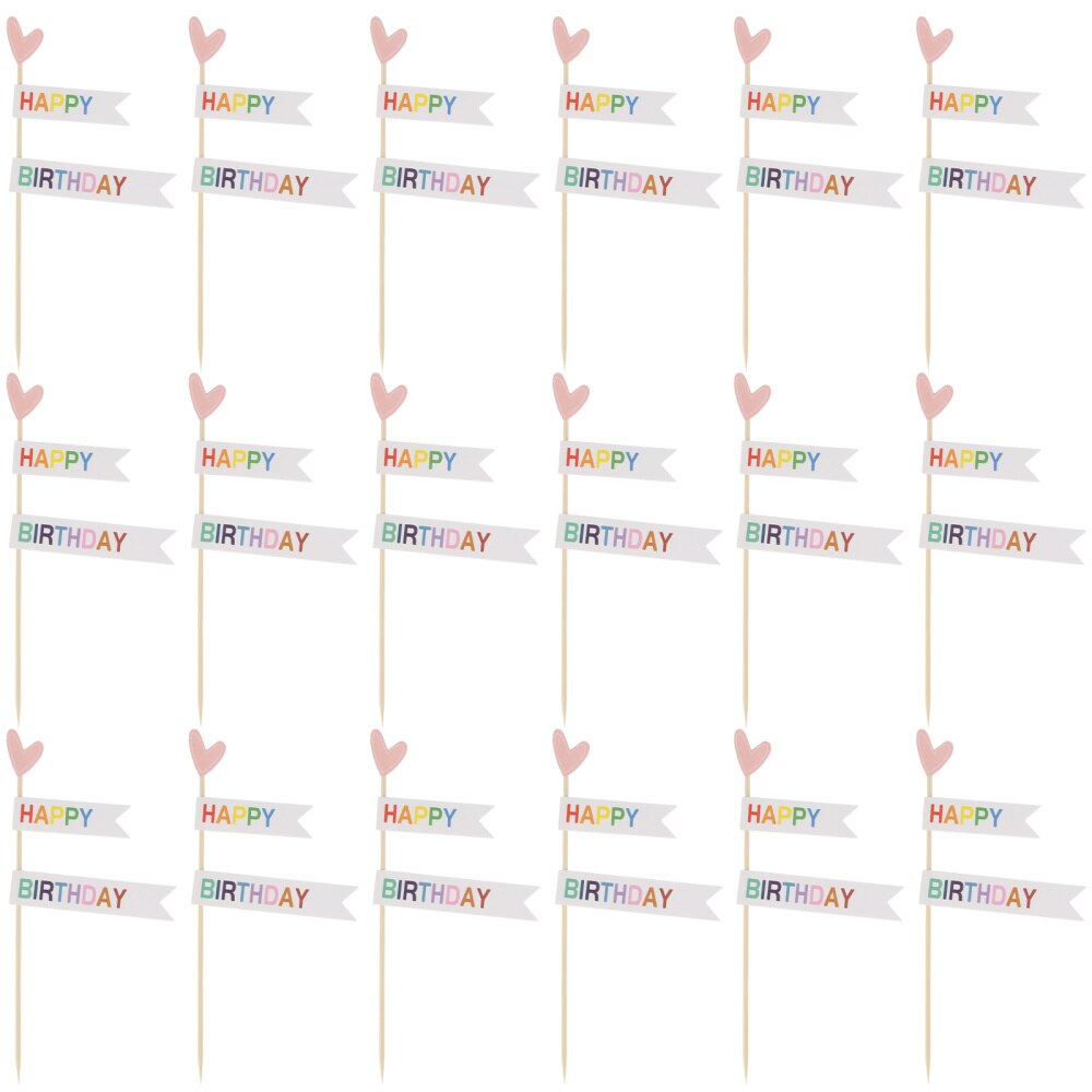 30pcs Cartoon Cake Toppers Baking Cake Inserts Cake Decorations Cake Decors