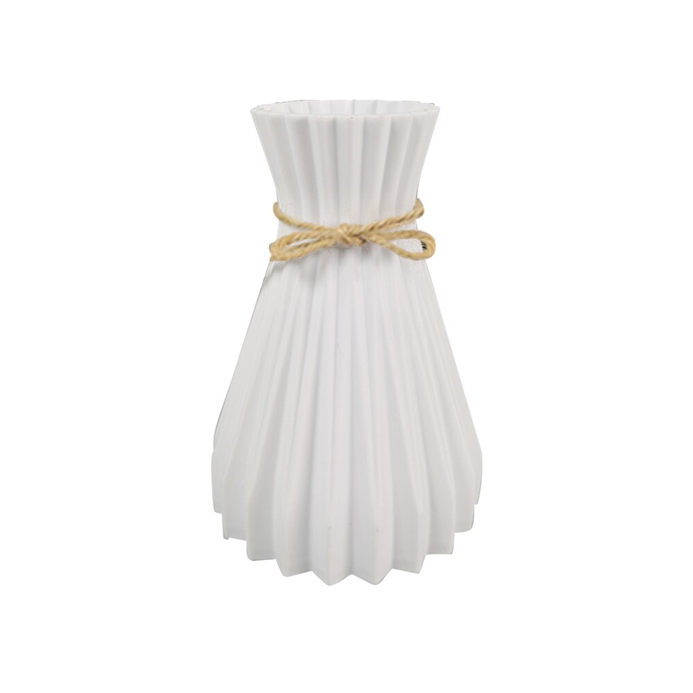 Plastic Vazen Woondecoratie Anti-Keramische Vazen Europese Bruiloft Moderne Decoraties Rotan-Achtige Onbreekbaar Creatieve Eenvoud: white