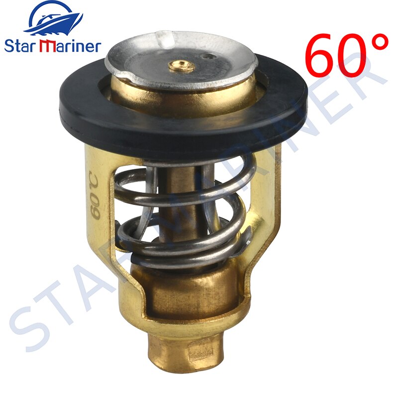 Termostat 60 stopni 67F-12411-01 dla silnika zaburtowego Yamaha F75 F80 F90 F150 VF250 części silnika łodzi maszyna 67F-12411 60 °