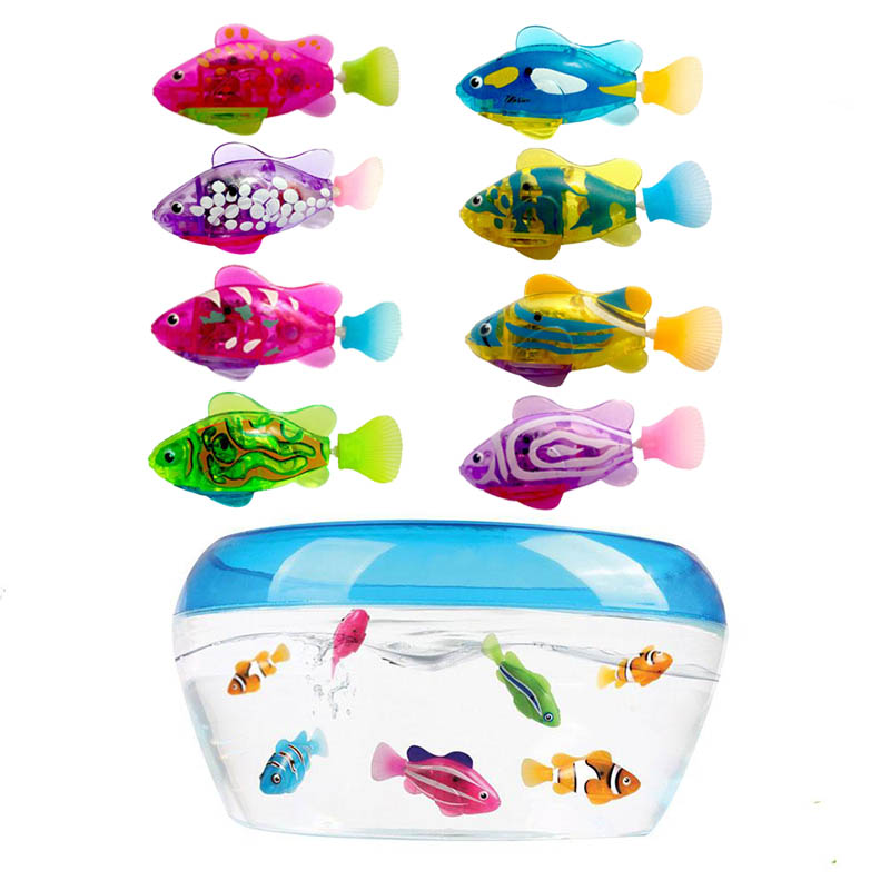 Bath Toys Attractive Swimming Fish Activated In Water Magical Electronic Fun Funny Gadgets Interesting for Kids