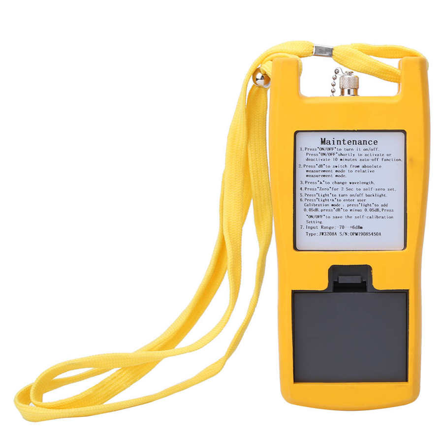 Wattmeter høj præcision fiber kabel tester fiber optisk test effektmåler værktøj 800-1700nm meter meter værktøj