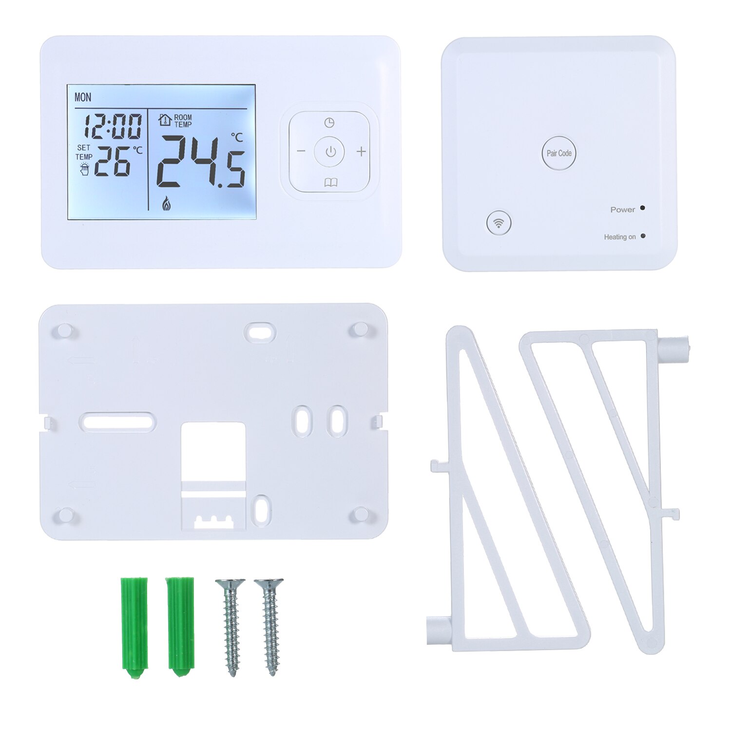 Digital Heating Thermostat Programmable Wall-mounted Furnace WIFI Thermostat Wireless Temperature Control Constant Temperature: Default Title