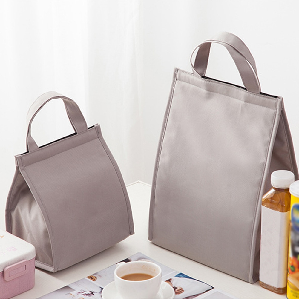 Simple style insulated lunch bag, insulated picnic aluminum foil waterproof lunch bag food preservation storage bag