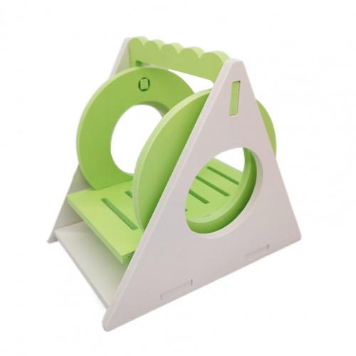 Juguete seguro para hámster, jaula para hámster enano, de corte suave, mano de obra fina, compacto, Multicolor, columpio, accesorios: Green