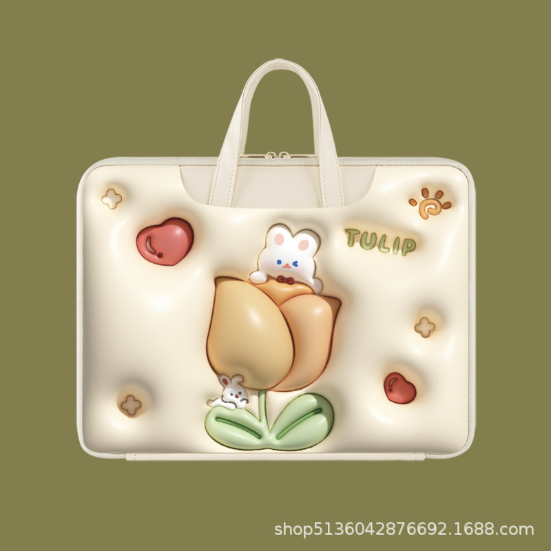 Uitbreidbare Air-laptoptas voor 13/14 inch computer 15,6 inch laptoptas: Oranje