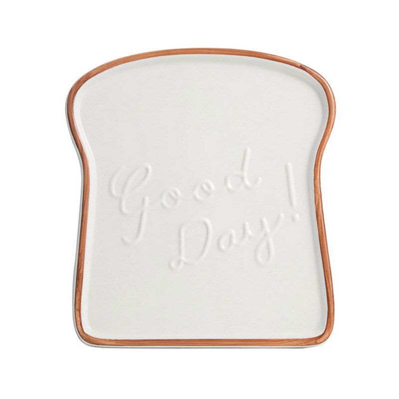 Vassoio di Cibo Piatto di ceramica Piatto Piatto di Pannello Tostato Piatto di Disegno Del Fumetto di Frutta Piatto di Porcellana Colazione Cena Piatto Piatto Da dolce Contenitore 1pz