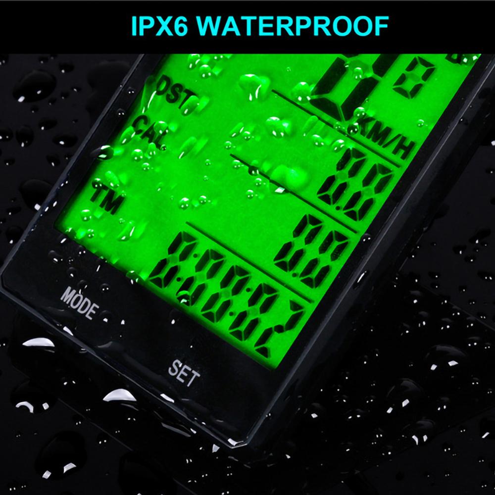Waterproof Wireless Wired Digital Bike Ride Speedometer Odometer Bicycle Cycling Speed Velocimeter Counter Code Table Computer