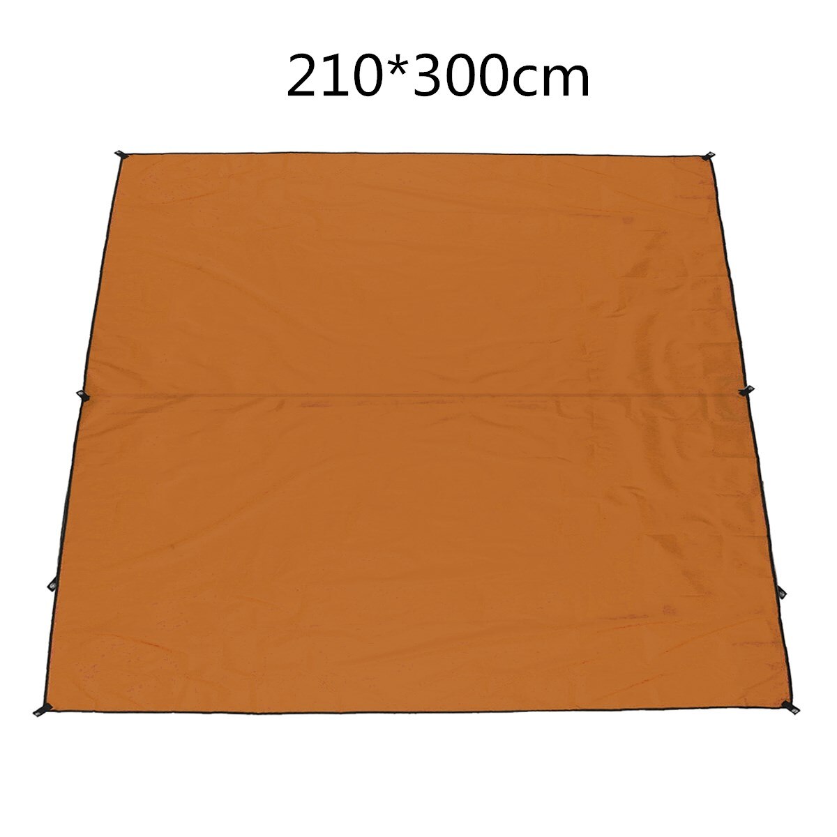 Tente de Camping en plein air parasol pluie soleil abri UV plage auvent auvent abri plage pique-nique tapis tapis tapis de sol tente soleil ombre voiles: Orange 210x300cm