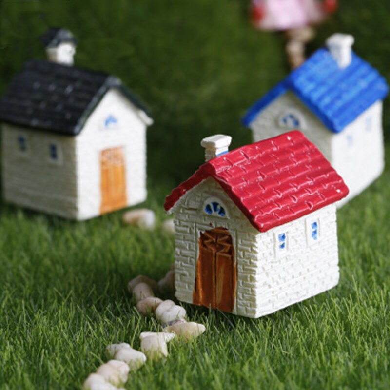 Zocdou søde hus bygning sommerhus værelse lille statue boligindretning tilbehør miniature børn legetøj dekor håndværk figurer