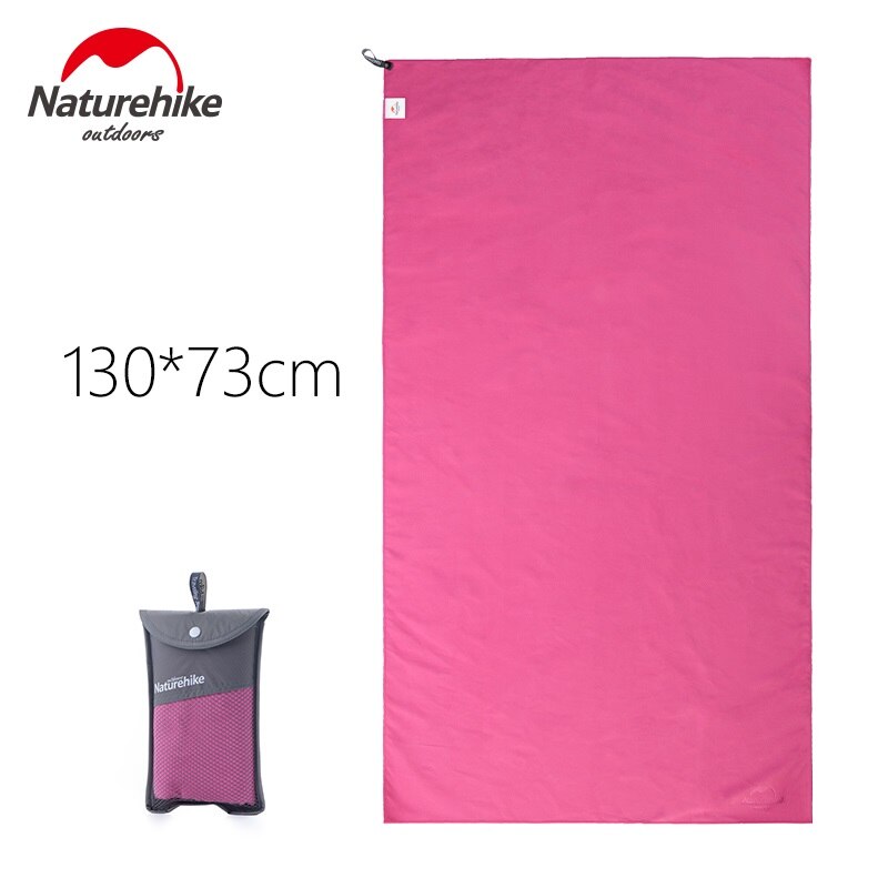 Naturehike Store travel towels microfiber anti-bacterial quick drying face bath towel for travel camping sports: bath towel rose red