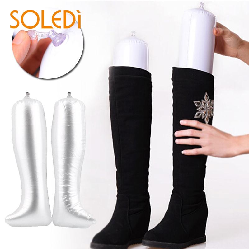 1 par tyk pvc oppustelig sko støtte praktisk støvler shaper båre praktisk lange støvler holder holder gadget