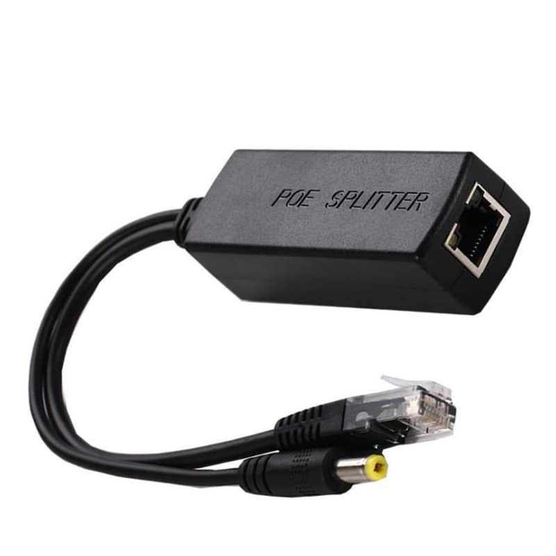 3PCS PoE Splitter 48V to 12V POE Connectors Splitter Extender Injector IEEE802.3Af/At 10/100M for Hikvision POE Splitter