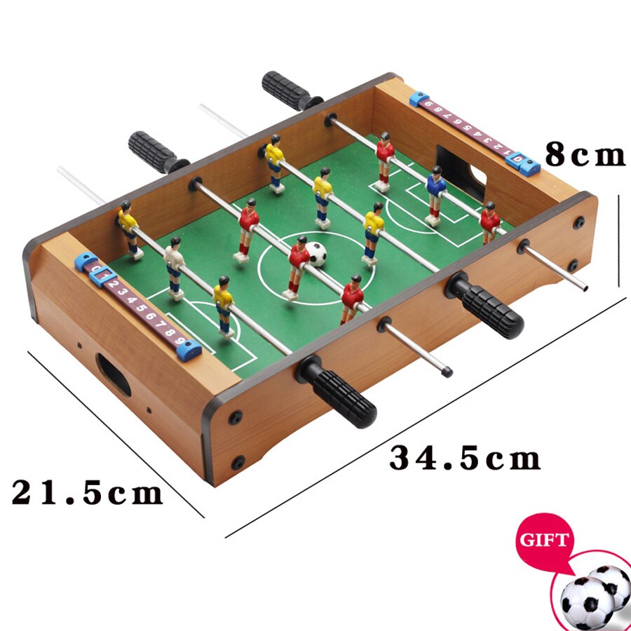 Mini Mesa de futbolín portátil para adultos y niños, juego de fútbol con 2 bolas y soporte de puntuación: 34.5x21.5x8cm