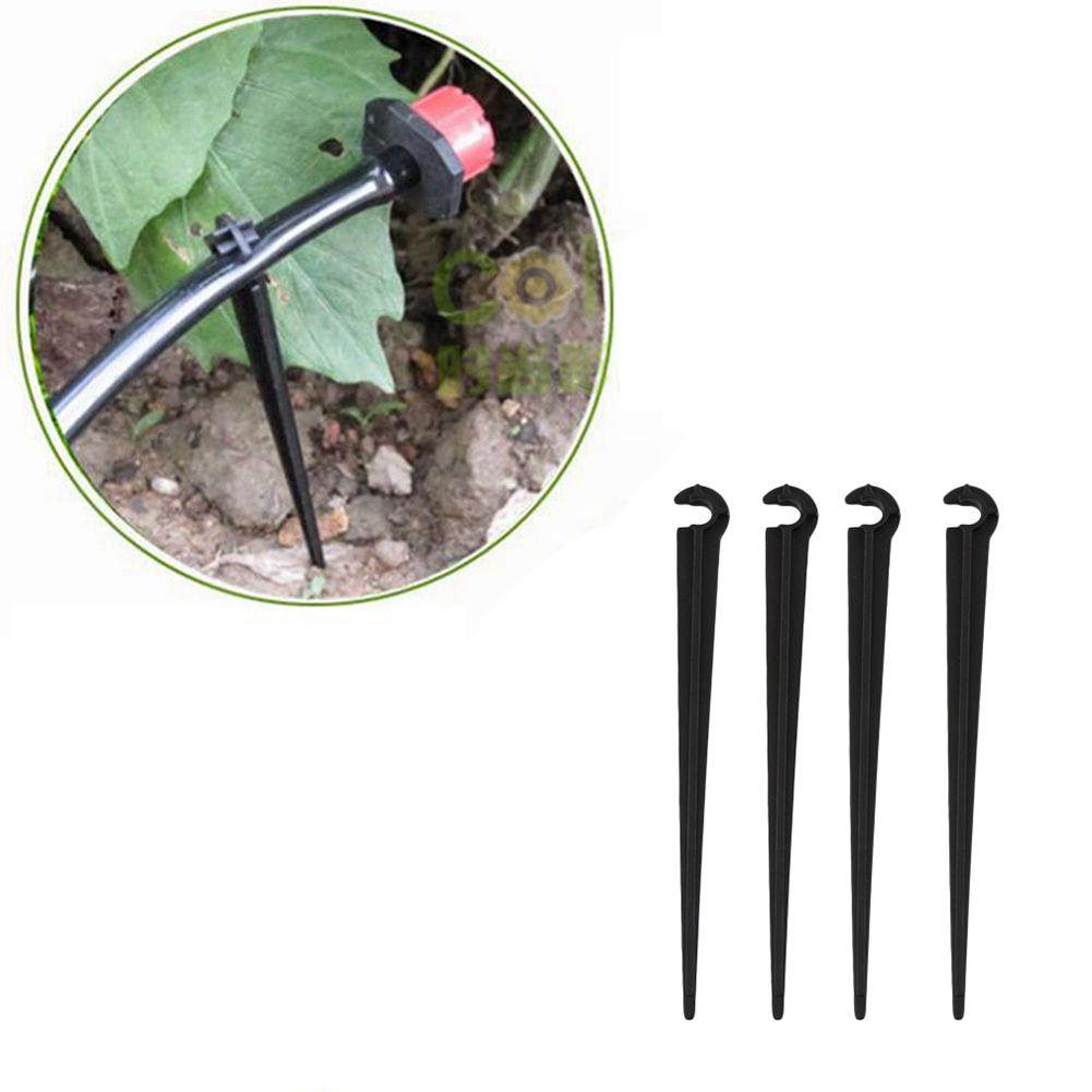 50 stk 11cm holdbare plastik kroge stilke fast støtteholder til 4/7 drypvandingsvandslangesystem haveforsyning