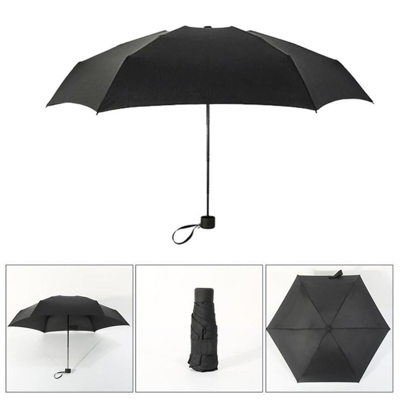 Pocket Mini Umbrella, Folding Pocket Compact Umbrella, Sun-proof Wind-proof Rain-proof And Uv-proof 5 Folding