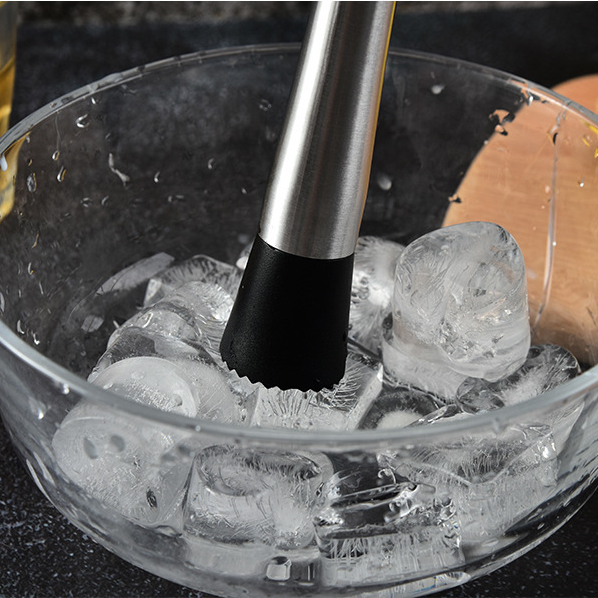 Bastone di miscelazione rompighiaccio miscelatore in acciaio inossidabile cocktail limone frutta schiacciatore bar strumento bar casa accessori per cocktail