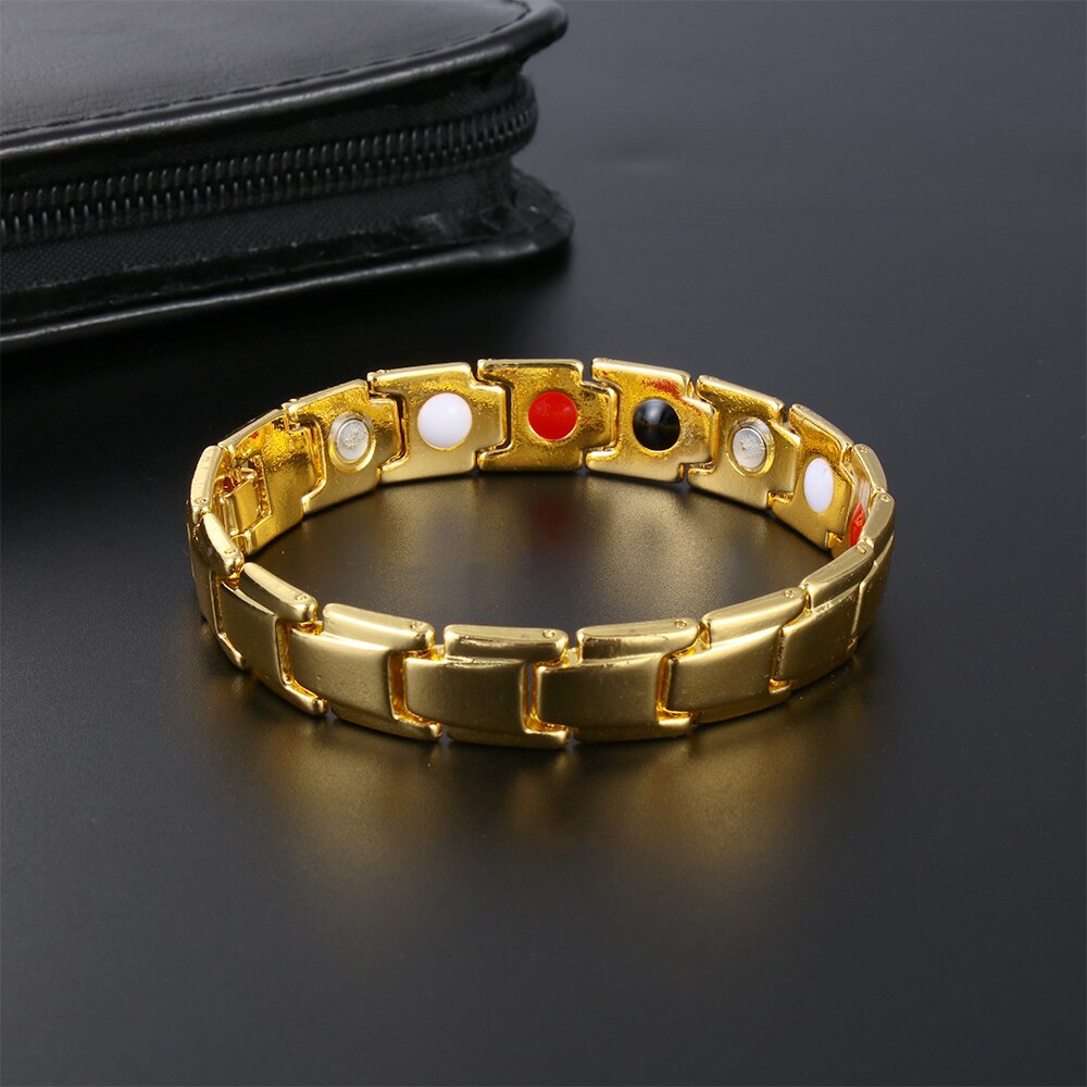 thérapeutique énergie guérison Bracelet thérapie Bracelet magnétique détachable Bracelet Acupoint Massage hommes Bracelet bijoux