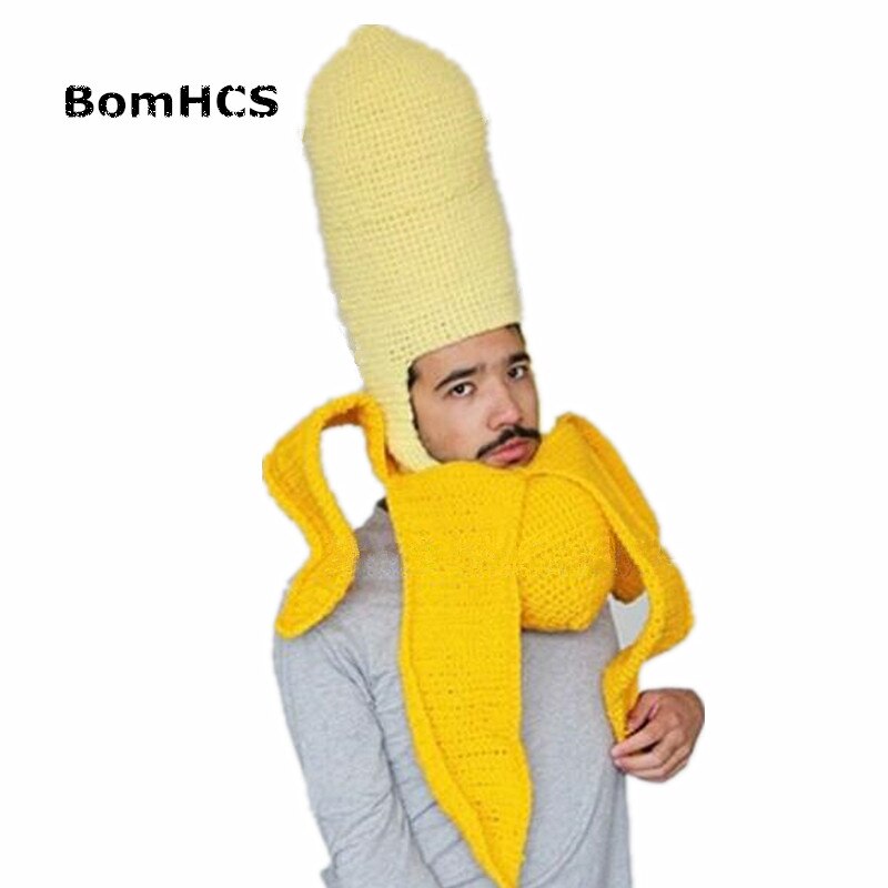 Bomhcs hauska pipo 100%  käsintehty neulottu hattu uudesti halloween juhla syntymäpäivä joulu