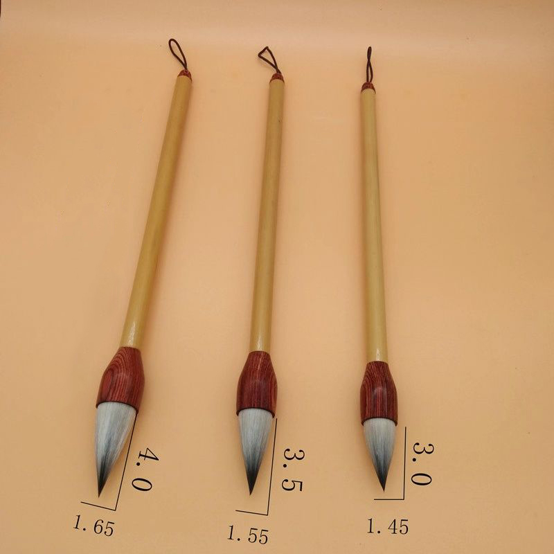 3pcs,Chinese Calligraphy Sumi-e Brush Jian Hao Qi Zi San Yang Chinese Painting Brush Pen Ink Brush Tinta China Caligrafia