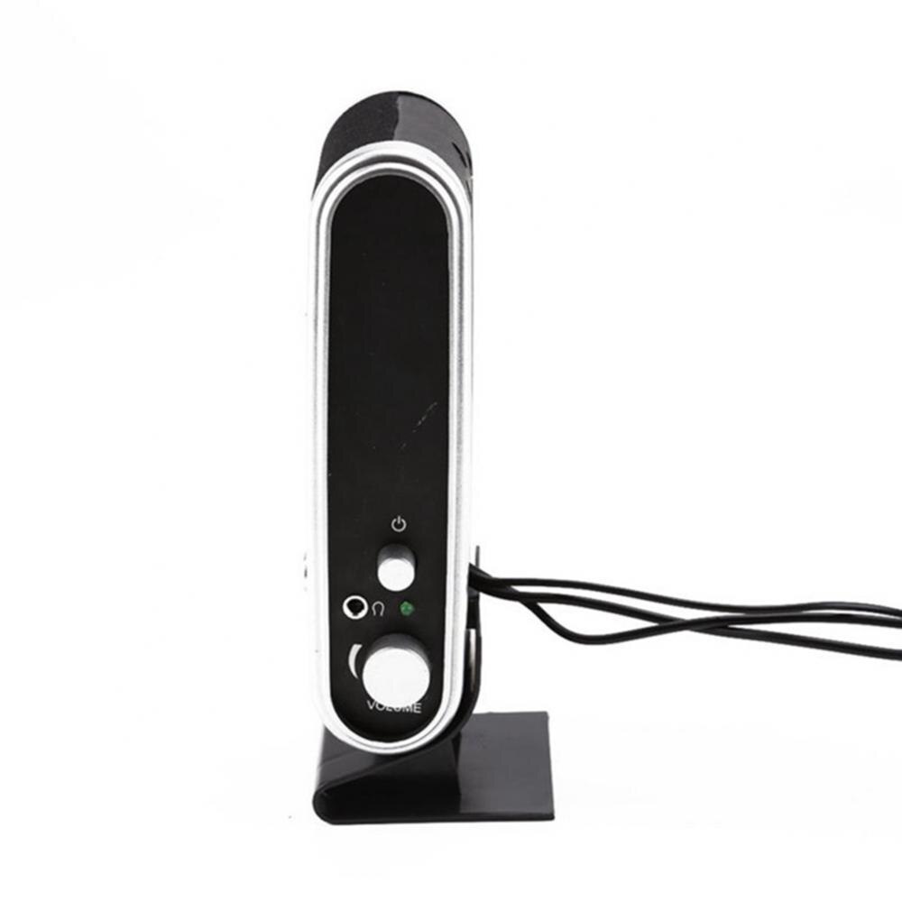 Tragbarer lautsprecher mit 3.5mm stereo-musikplayern für desktop-pcs und laptops (2 stück, usb)