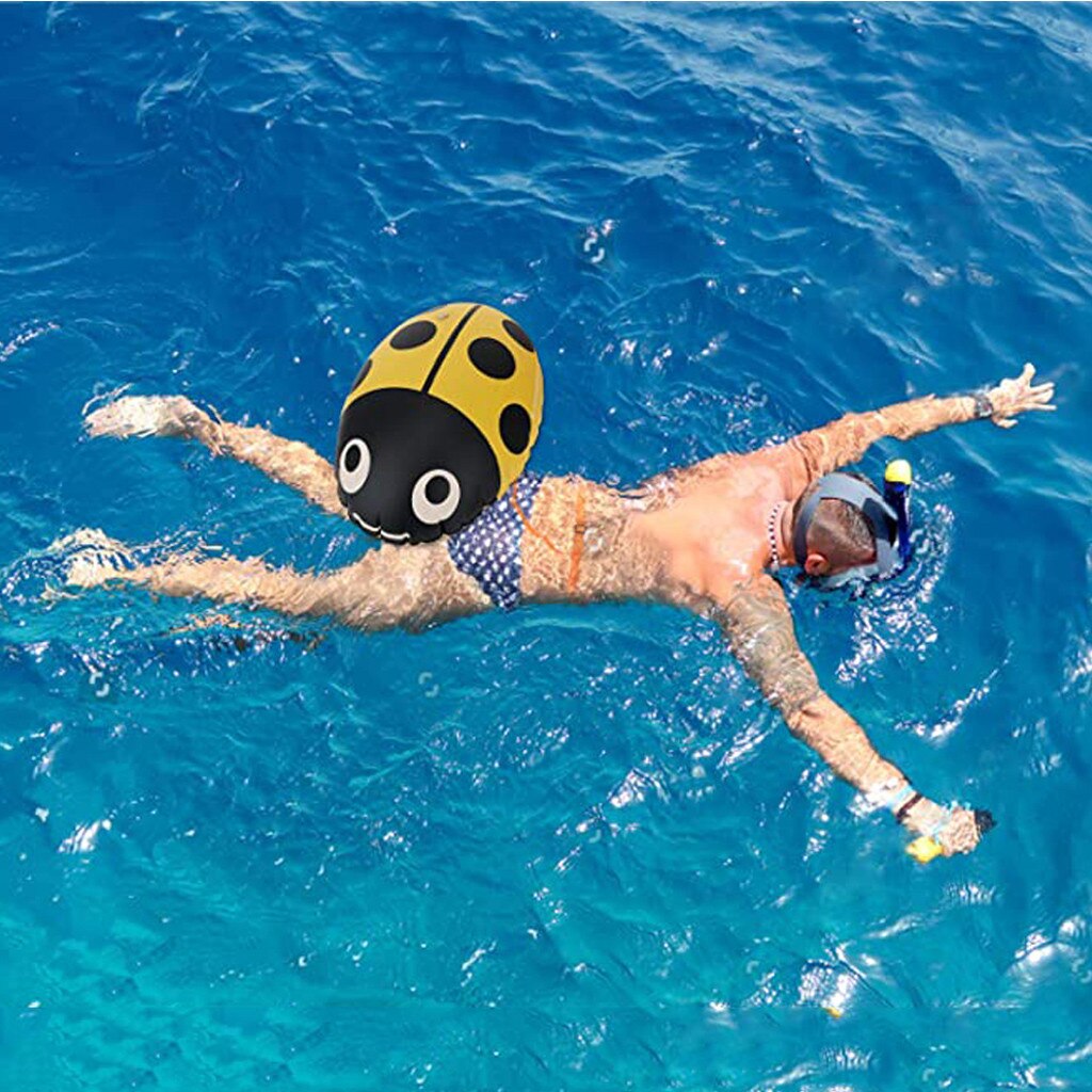 Große Schwimmen Schwimmbad Schwimmen Boje schweben Öffnen Wasser Flotation Gerät Schwimmen Sicherheit schweben Schwimmen Bereich Erinnerung markieren Nette Insekt Boje