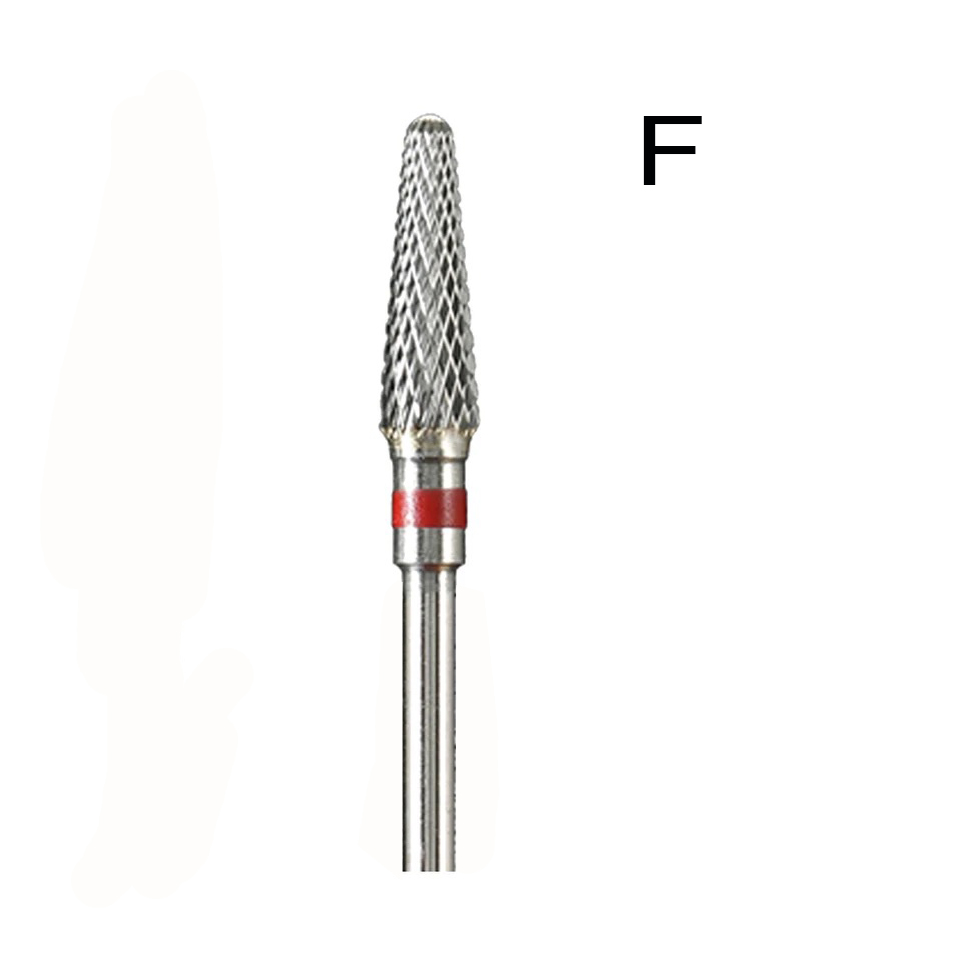 1 pièces foret à ongles en carbure appareil limes à ongles fraises électriques pour manucure fraises outils de pédicure: Rouge couleur