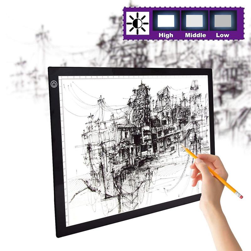 Smart Led Schets Board A3 Led Light Pad Artcraft Tracing Lichtbak Kopie Boord Digitale Tabletten Schilderen Schrijven Tekening Tablet