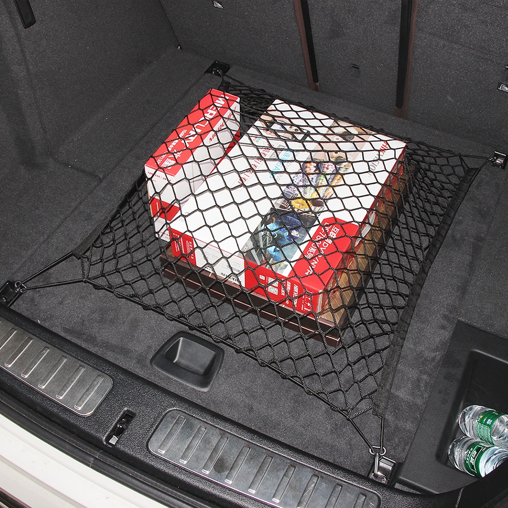 4 Hook Car Trunk Cargo Luggage Mesh Net For BMW X1 X3 X4 X5 X6 E46 E39 E38 E90 E60 E21 E30 E23 Z3 Z4 70CM* 70CM