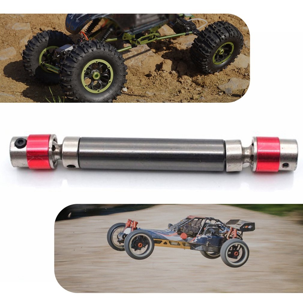 2Pcs Klimmen Auto Roestwerende Metalen Transmissie As 90-125Mm Afstandsbediening Model Accessoires Voor 1 / 10 rc Crawler