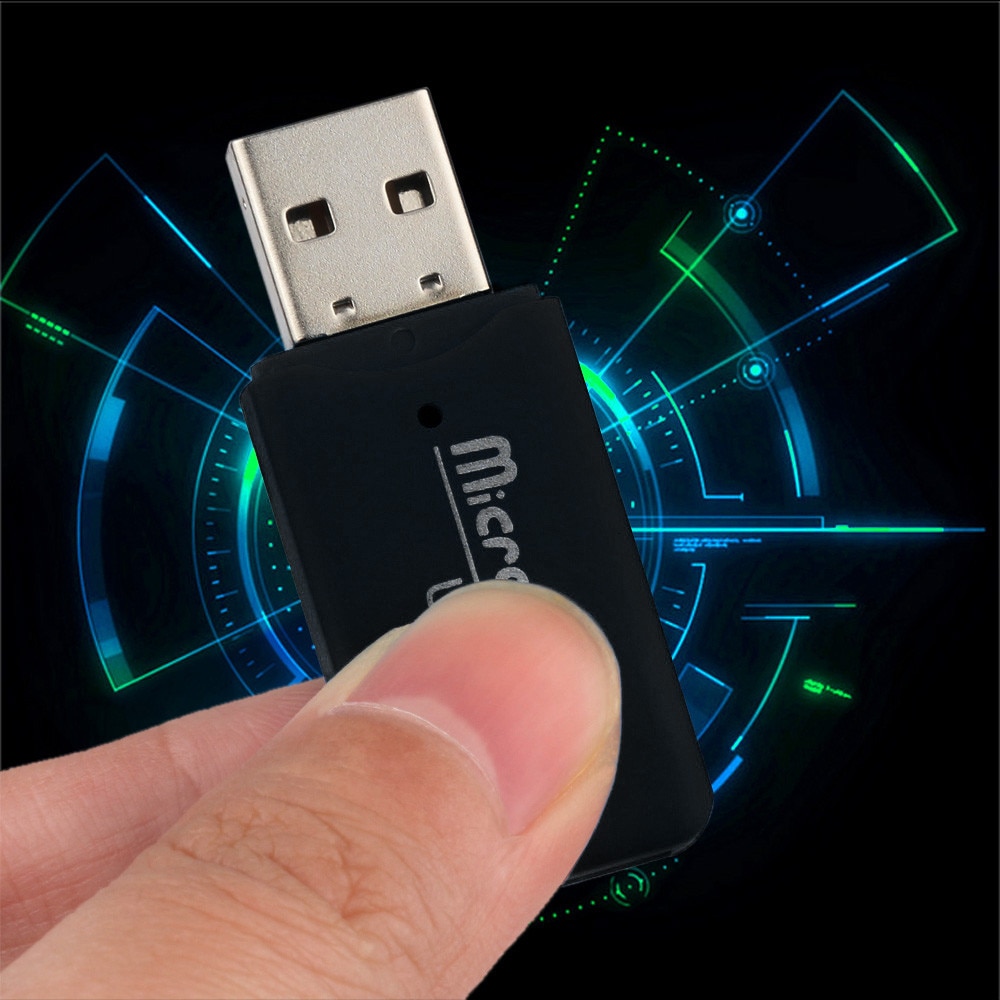 USB 2.0 Micro SD SDHC TF Flash Memory Card Reader Mini Adapter For Laptop#T2