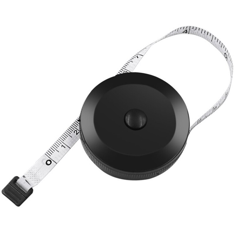 1.5m/60inch Black Tape Measures Automatic Flexible Mini Sewing Measuring Tape Dual Sided Retractable Tool Body Tailor Tape Ruler: White