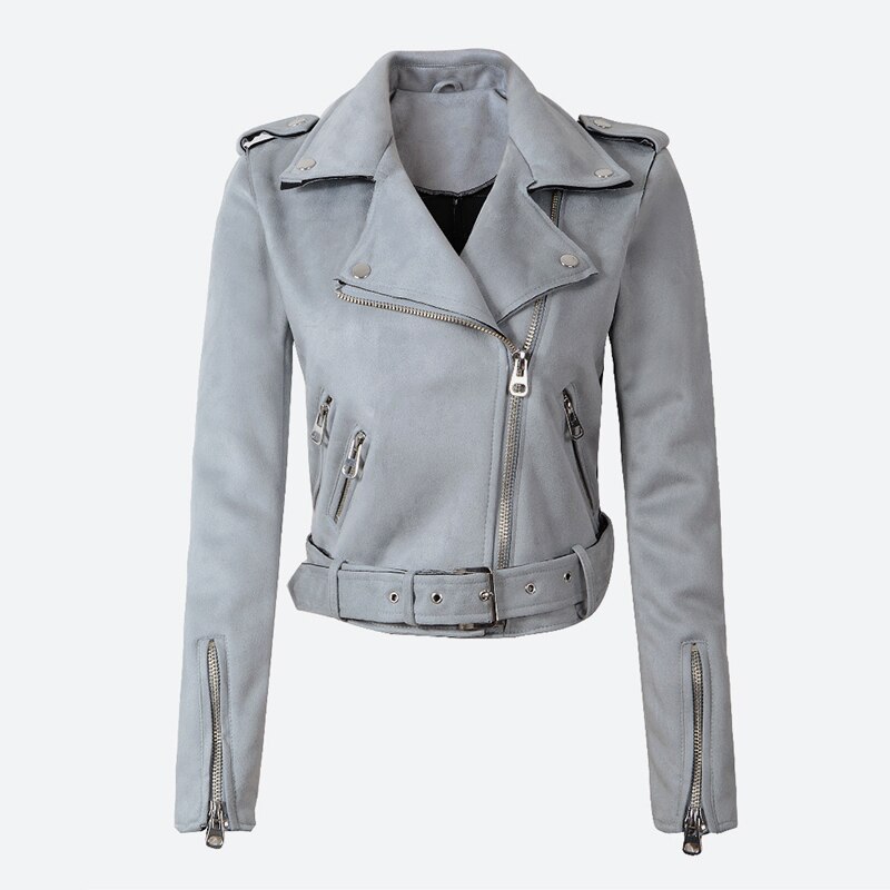 Mockajackor #39 damer kort motorcykelkappa dam biker faux pu jacka höst vinter jaqueta de couro