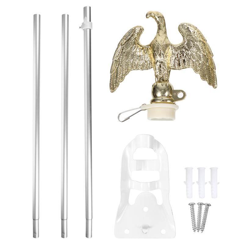 1 Set Vlag Pole Kit Praktische Decoratieve Premium Vlaggenmast Beugel Vlaggenmast Accessoires Vlaggenmast Kruisbloem Voor Garden Home Outdoor