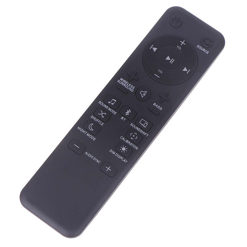 Svart fjernkontroll til jbl bar 2.1 3.1 5.1 -kanals 4k ultra hd-lydplankesystem trådløs fjernkontroll til hjemmekinoanlegg