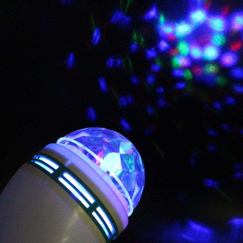 Bunte Auto rotierend Bühne Disko Licht E27B27 3W RGB LED Lampe Party Licht Birne Für Heimat Dekor Beleuchtung
