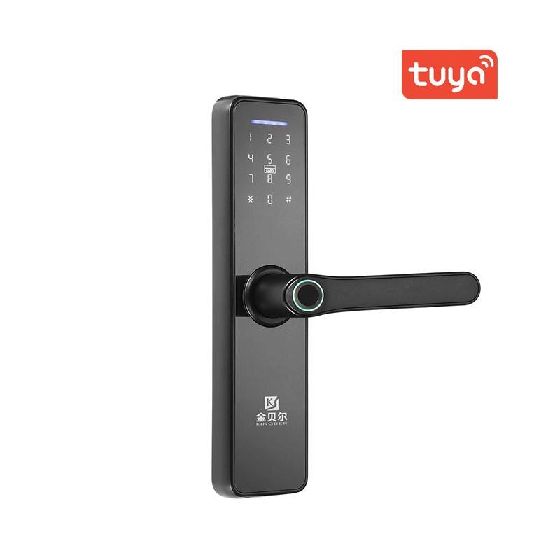 Fingerprint Intelligent Smart Digital Door Lock with Tuya TT APP Control