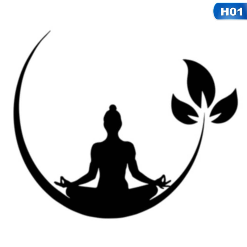 Yoga Meditation Wall Stickers Buddhist Zen Wall Decal For Bedroom Removable Wall Sticker Decor Yoga Wallpaper